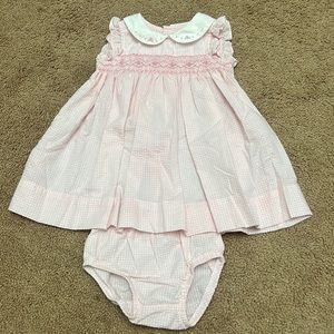 Carter’s Pink & White Seersucker Dress 6months